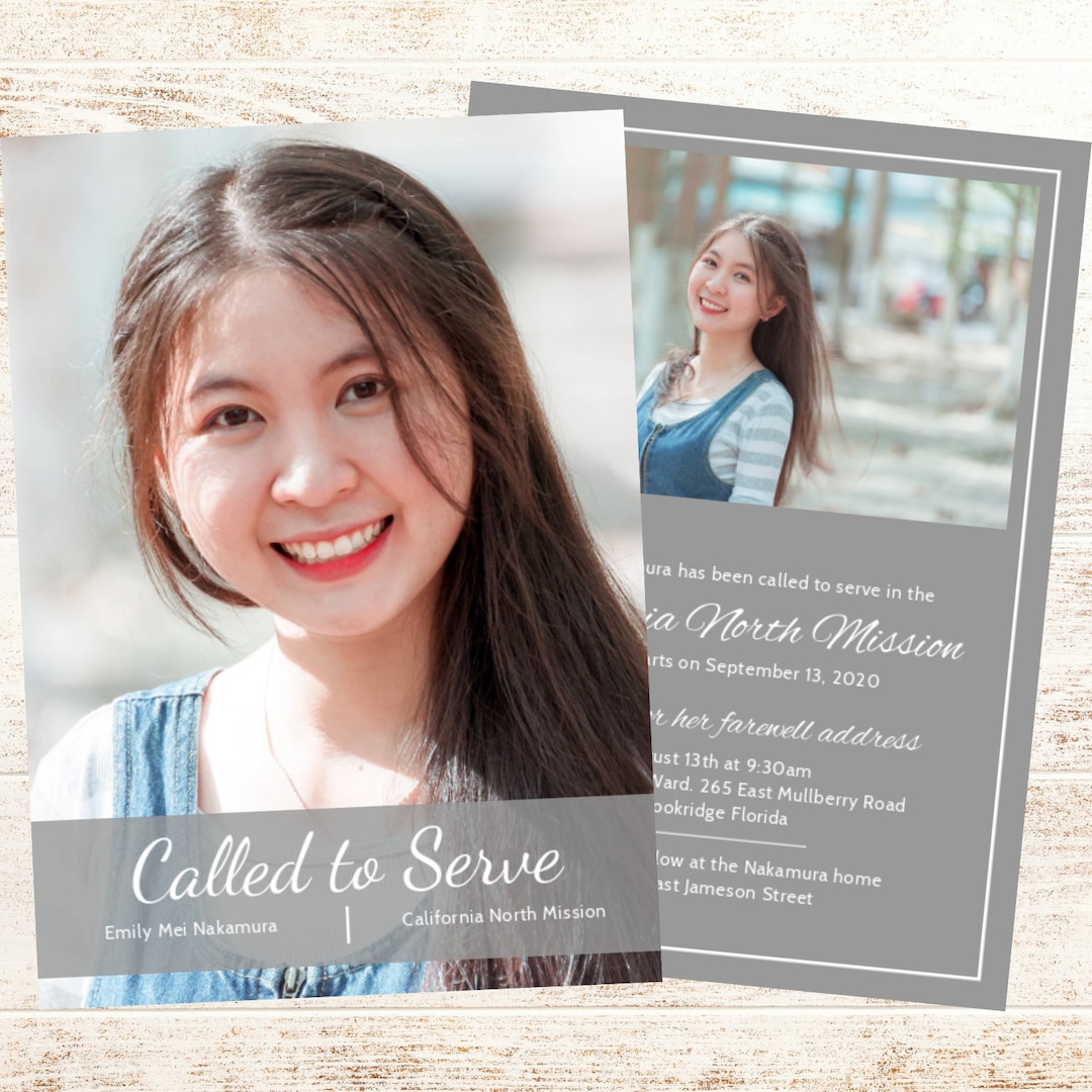 LDS Missionary Farewell Invitation LDS Missionary Etsy