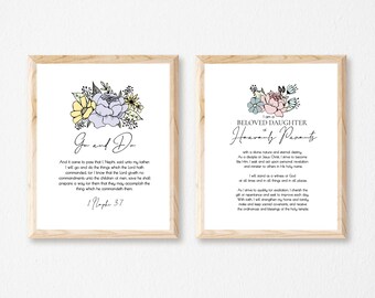Printable LDS Go and Do Young Women theme bundle: Go and Do, flower, modern, young women