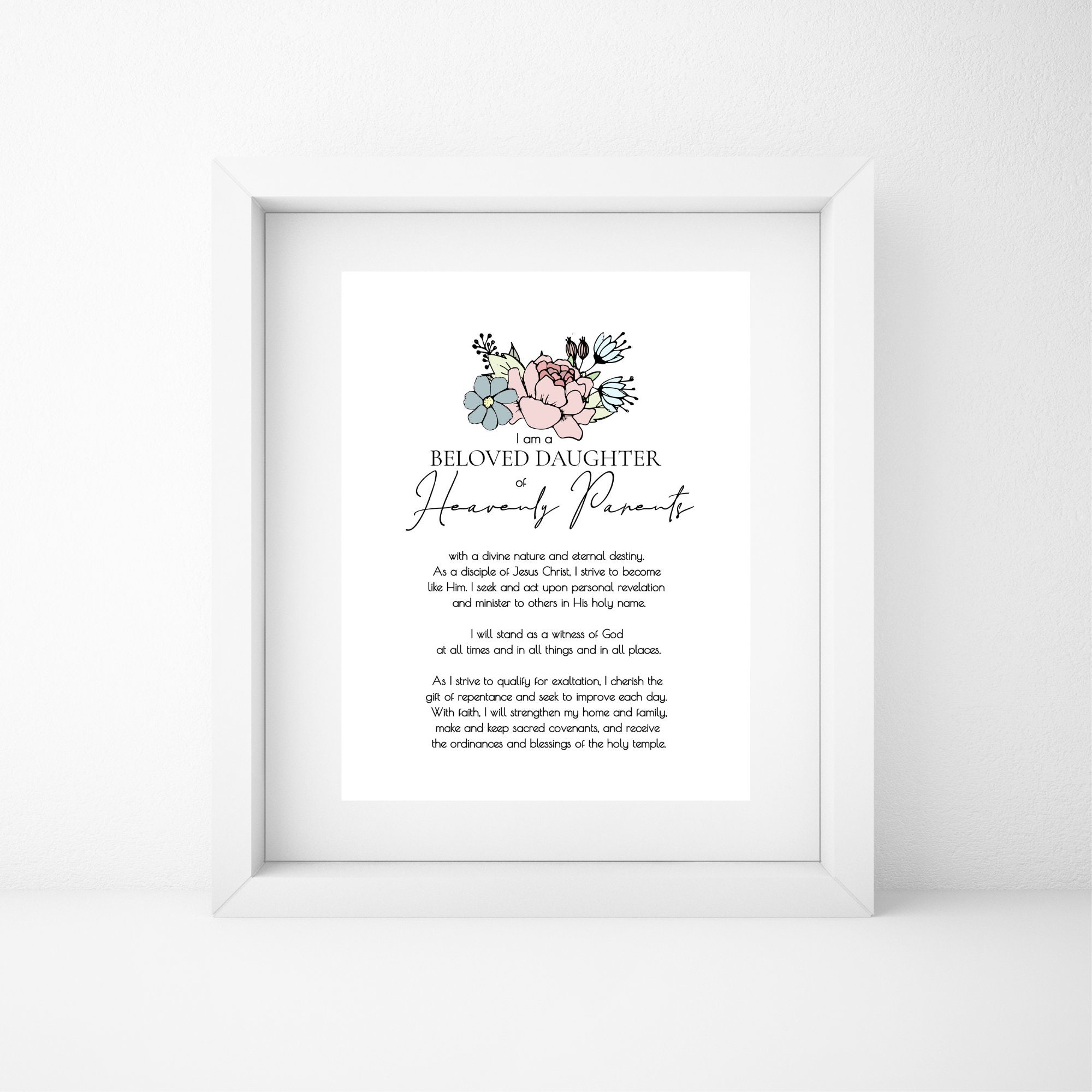 New LDS Young Women Theme: Printable YW Theme 2020 YW Poster - Etsy
