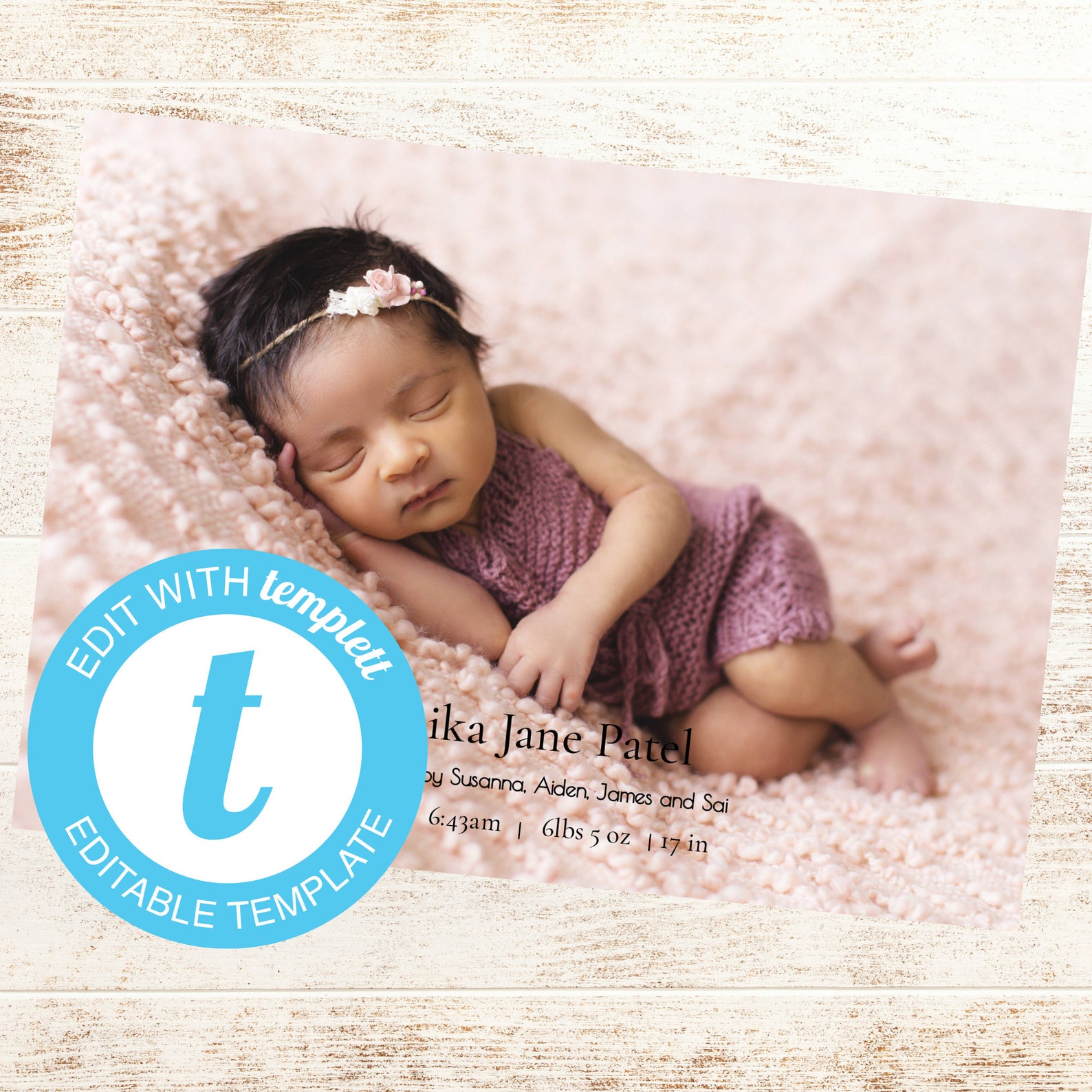 LDS Baby Blessing Invitation Instant Download Christening Etsy UK