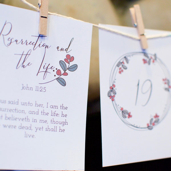 Names of Jesus Advent Calendar - Etsy