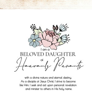 New LDS Young Women Theme: Printable YW Theme 2020 YW Poster - Etsy