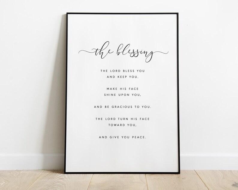The Blessing Kari Jobe // Lyrics // Numbers // Gift // House Etsy Canada