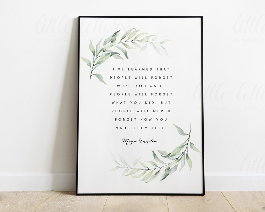 Maya Angelou Quote Printable, Friendship Quote, Wall Art, Digital ...