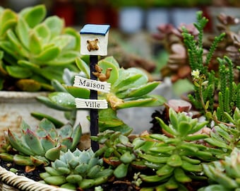 Fairy Garden Accessories Small Squirrel Mailbox , Miniature Gardening, Terrarium Supply