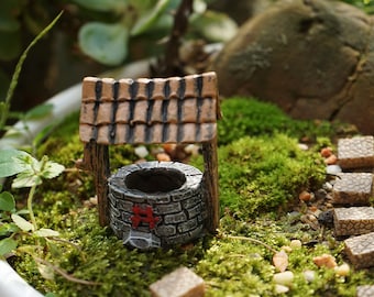 1 pz. Accessori per giardino in miniatura, piccolo pozzo per fate, acquario, terrario, decorazioni per giardini in miniatura
