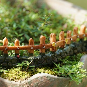 1PCS Fairy Garden Accessories Small Fence , Fairy Accessories & Figurines, Miniature Gardening, Terrarium Supply