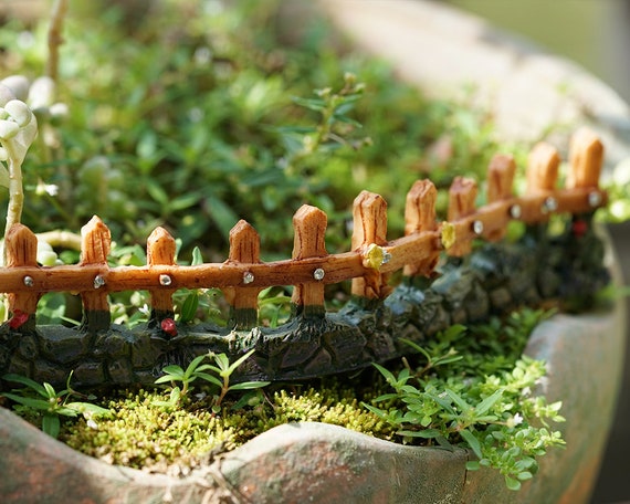 1PCS Fairy Garden Accessories Small Fence , Fairy Accessories & Figurines,  Miniature Gardening, Terrarium Supply