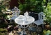 A Set of 6pcs Fairy Garden Accessories Miniature Chairs, Table and Ceramic Pots Garden Decor, Fairy Accessories & Supplies 