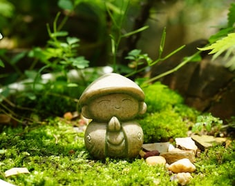 Miniature Small Zen Little Monk Pray  , Fairy Garden / Fish Tank Accessories,