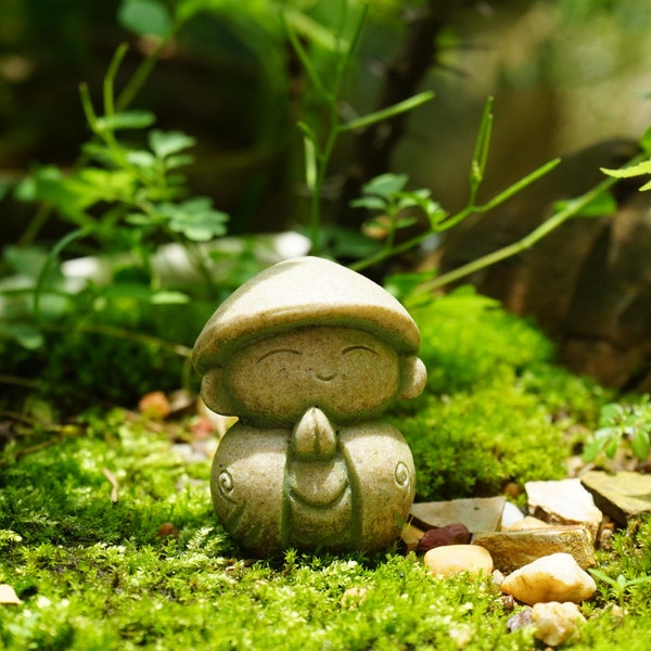 Petit moine zen miniature prie, jardin féerique/accessoires aquarium,