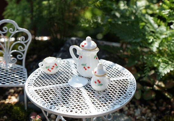 A Set of 6pcs Fairy Garden Accessories Miniature Chairs