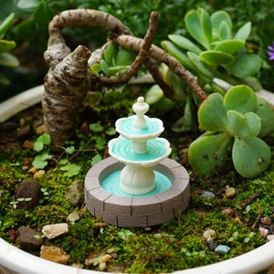 Miniature Animal Small Fountain Fairy Garden Supplies & Accessories,Mini Animals for Fairies and Terrariums