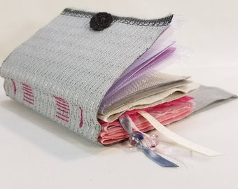 Briar Rose Handbound Journal, Sleeping Beauty Fabric Journal, Princess Aurora Hand Sewn Book, Junk Journal, Paper Anniversary