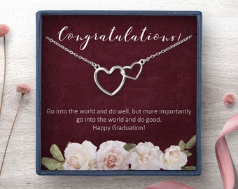 College Graduation Gifts for Her, PhD Graduation Gift for Daughter, High School Graduation Gift for Best Friend, Graduation Necklace Congrat