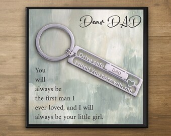 Father Daughter Gifts for Dad from Daughter to Dad Gifts for Father's Day Present Always be Your Little Girl Keychain Gift