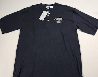 NWT Midwest Embroidery Purdue Boilers Textured Shirt Mens L