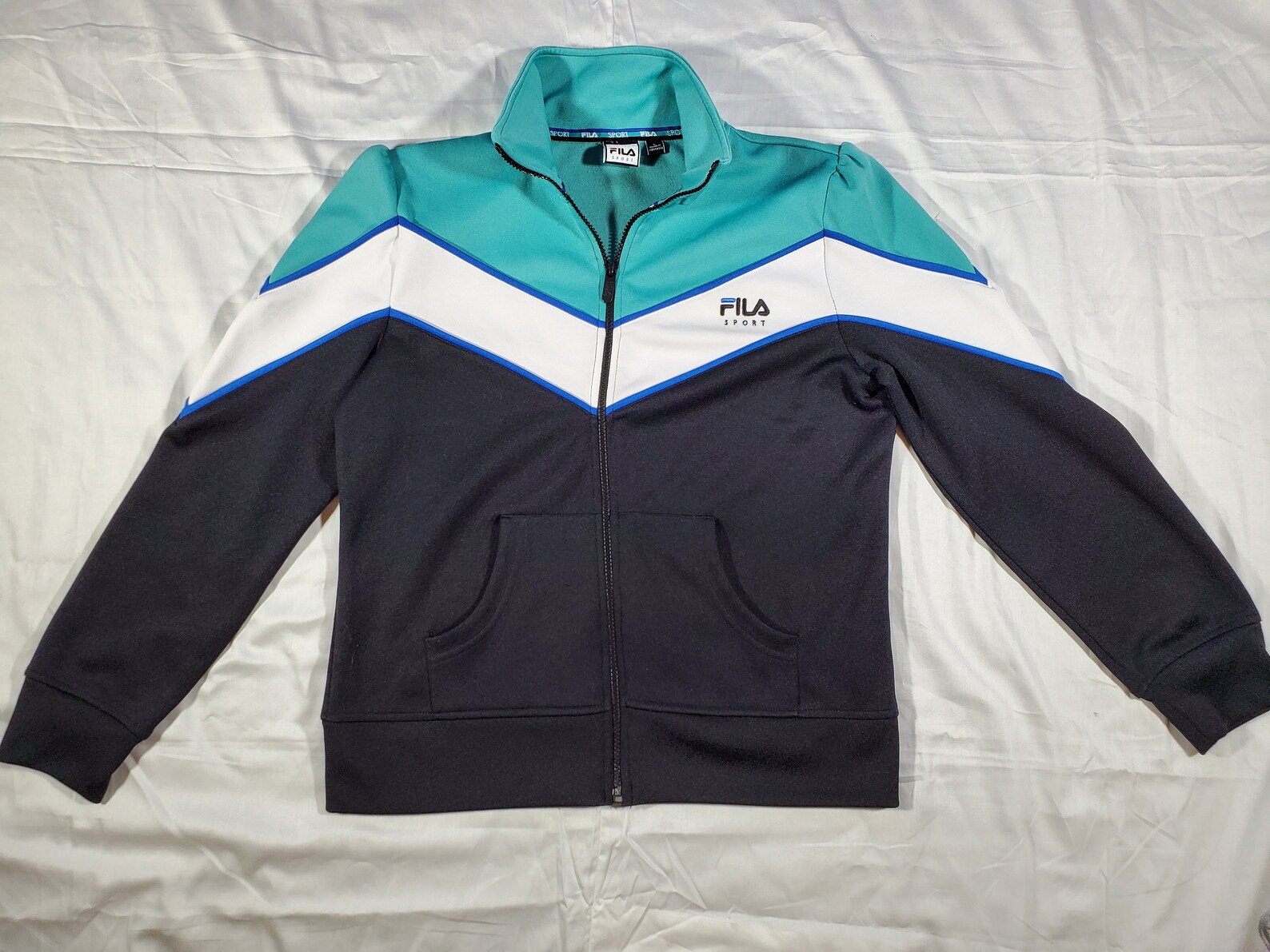 Fila Mark костюм спортивный черно зеленый