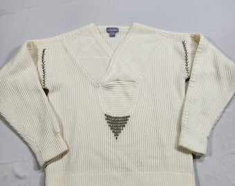Vintage Le Tigre Acrylic Knit Sweater Mens Medium