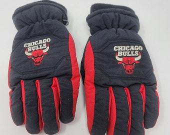 Vintage Chicago Bulls GCC Winter Gloves Kids Youth