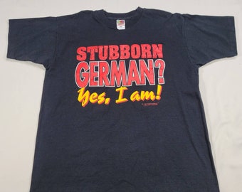 Vintage German Novelty Shirt Mens XL