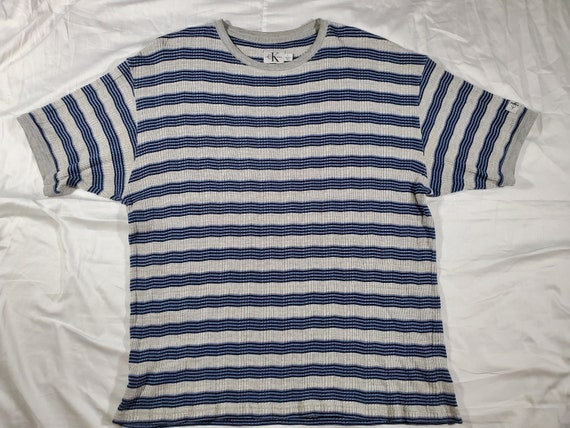calvin klein striped shirt