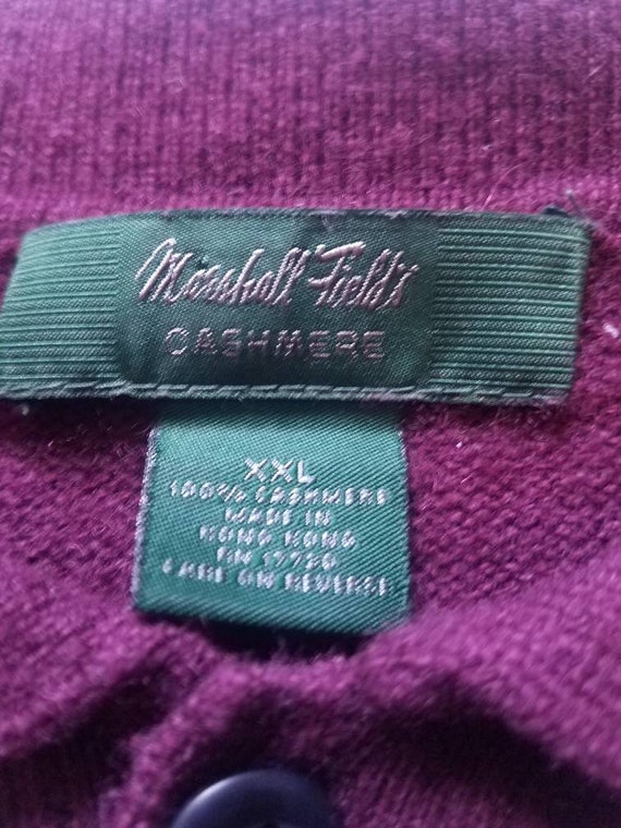 Marshall Fields Mens Cashmere Polo Shirt Size 2XL - image 2