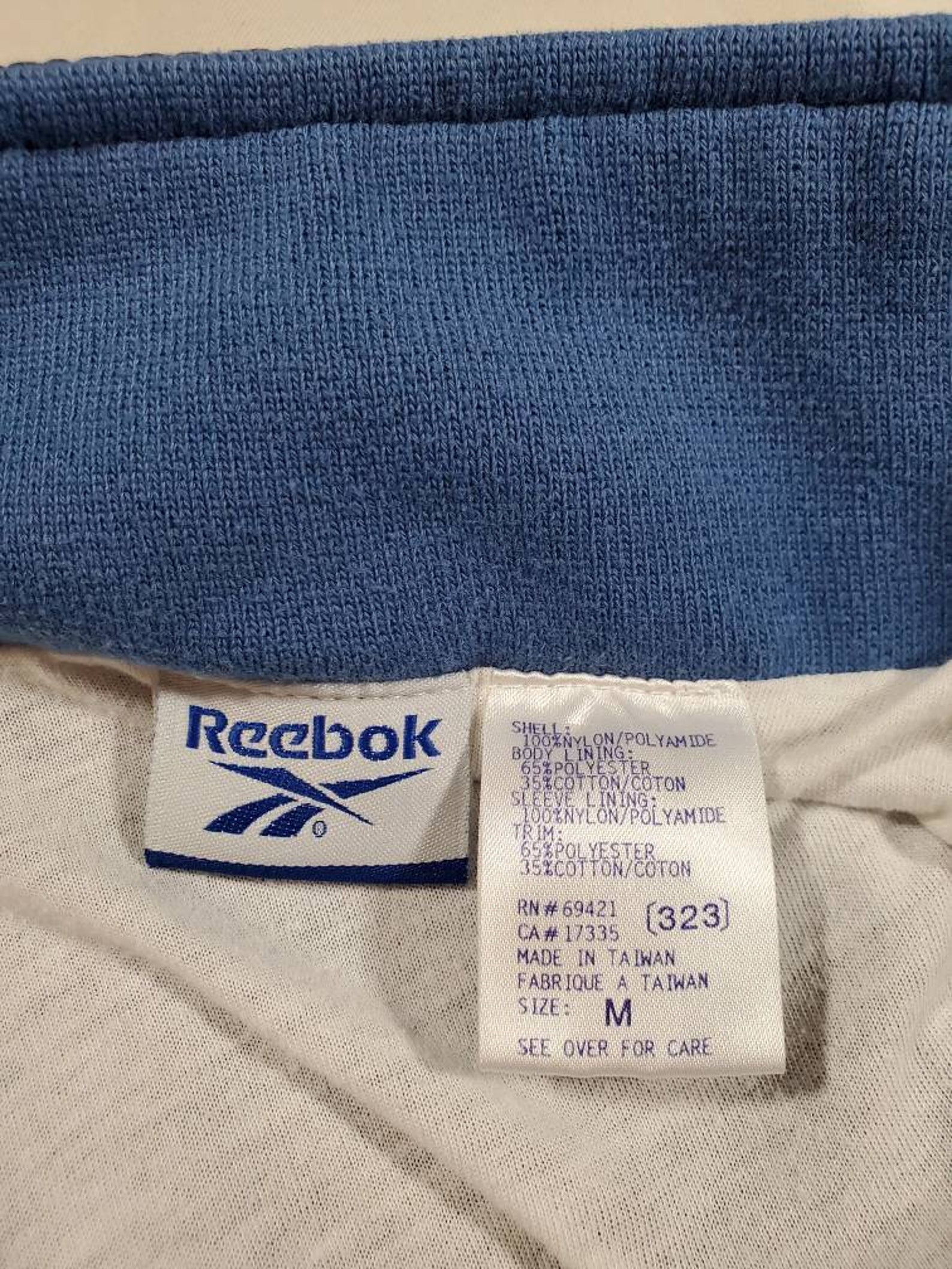 reebok tracksuit blue