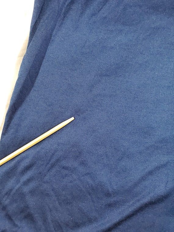 Vintage Pocket Metallic Blue Polo Size XL - image 4