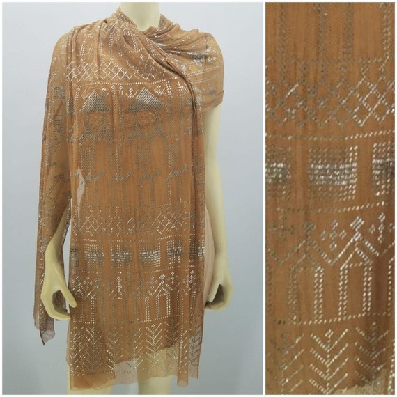 Antique 1920’s Assuit Piano Wedding Shawl Wrap