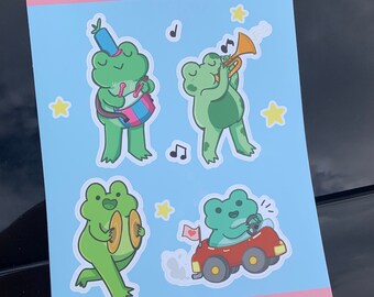 Froschgie StickerBogen