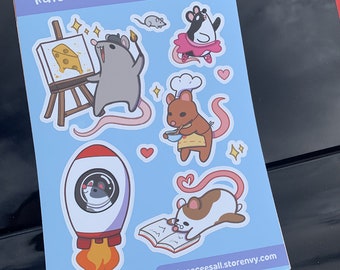 Ratten bei der Arbeit Sticker Sheet