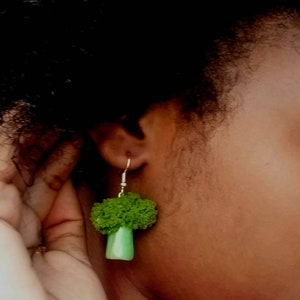 Broccoli earrings image 3