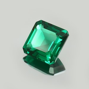 AAA Rated Nano Crystal Handcut Emerald Octagon Shape Faceted Cut Lab Created Gemstone Sizes - 5mm to 22mm (1pcs)