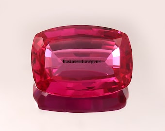 A++ Lab-Created Pink Sapphire Synthetic Corundum Cushion Cut Gemstone-3x4mm-15x20mm-1pcs (No.2)