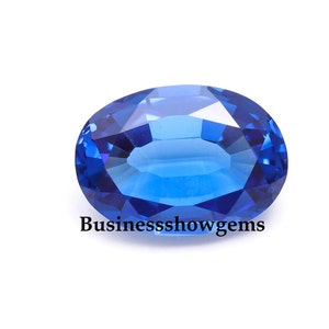 AAA Rated Lab Created Blue Nano Crystal Dark (TZ Color) Oval Shape Tanzanite  Cut Gemstone Size -4x6mm-20x25mm, 1pcs  (No.-#4720)