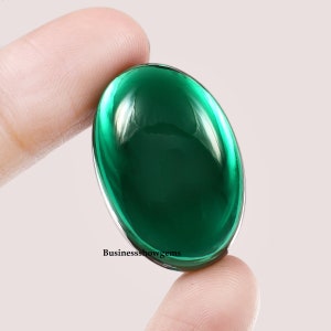 AAA Rated Lab Created Nanocrystal Emerald Oval 3x5mm to 20x25mm Flat Back Cabochon Gemstone 1pcs