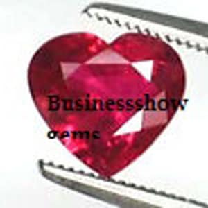 AAA Rated Find Synthetic Corundum Faceted Step Cut Lab Created Heart Shape Ruby Gemstone Sizes 5mm-17mm,1pcs