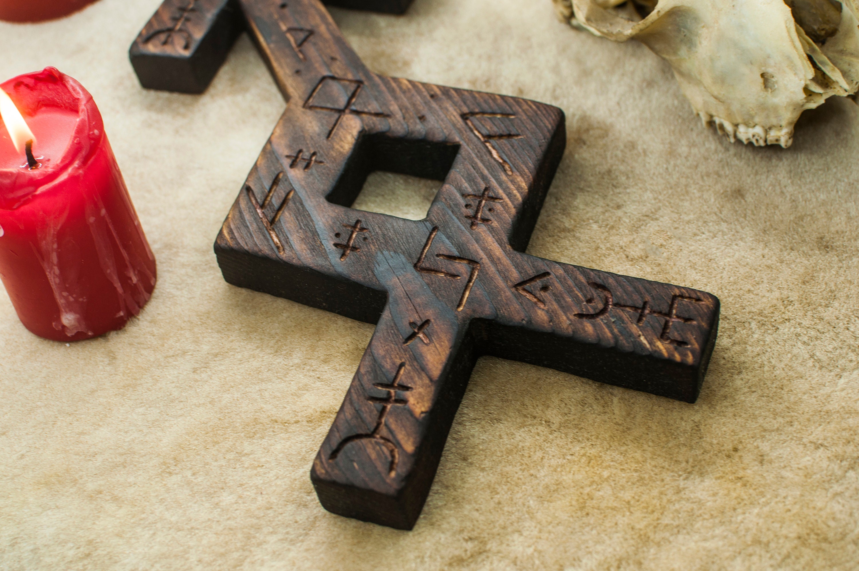Bindrun Schutz des Hauses & Familie Rune Othala Tivaz Pagan Etsy
