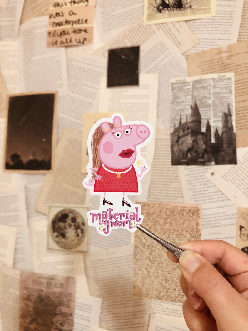 Buy Peppa Pig Meme Sticker Set Material Girl Emo Girl UWU Girl Online