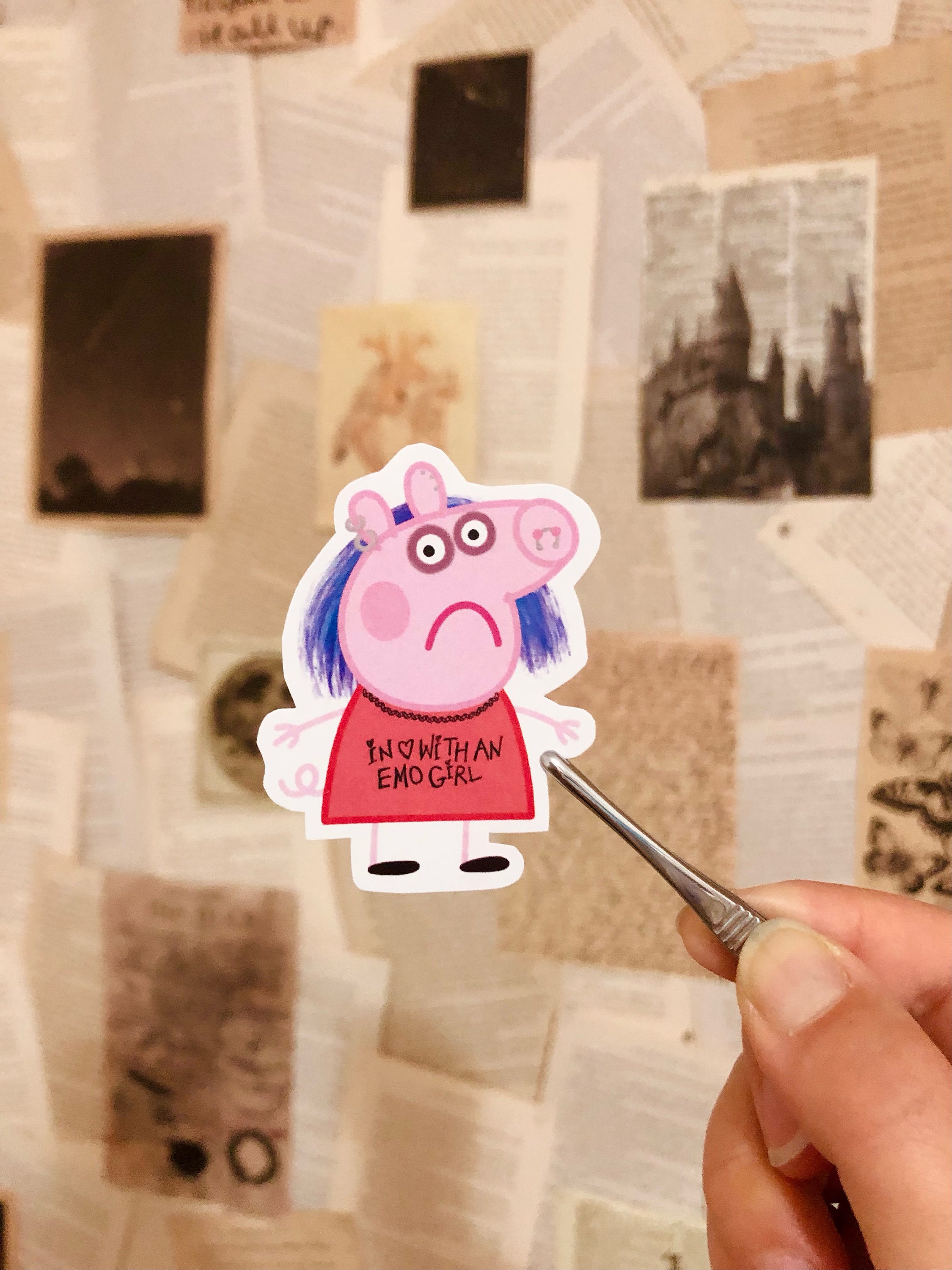 Printable Peppa Pig Meme Sticker