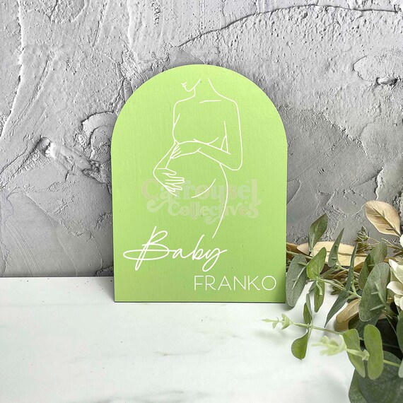 Personalised Baby Shower Acrylic Sign Baby Shower Decor Baby Etsy