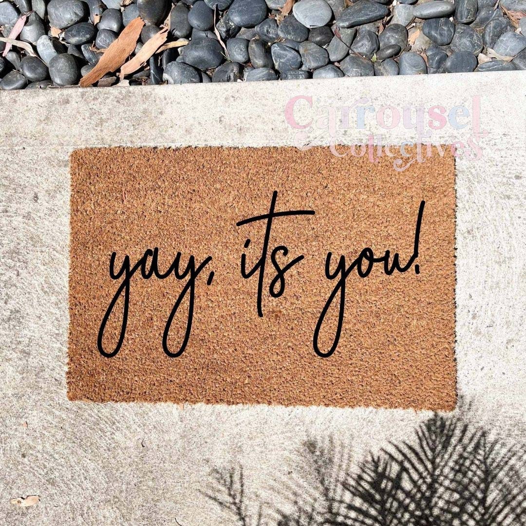 Yay It's You Door Mat Personalised Doormat Custom Door Etsy UK