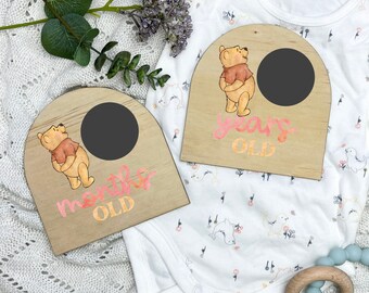 Winnie the Pooh - Printable - Baby Milestone Cards - Etsy