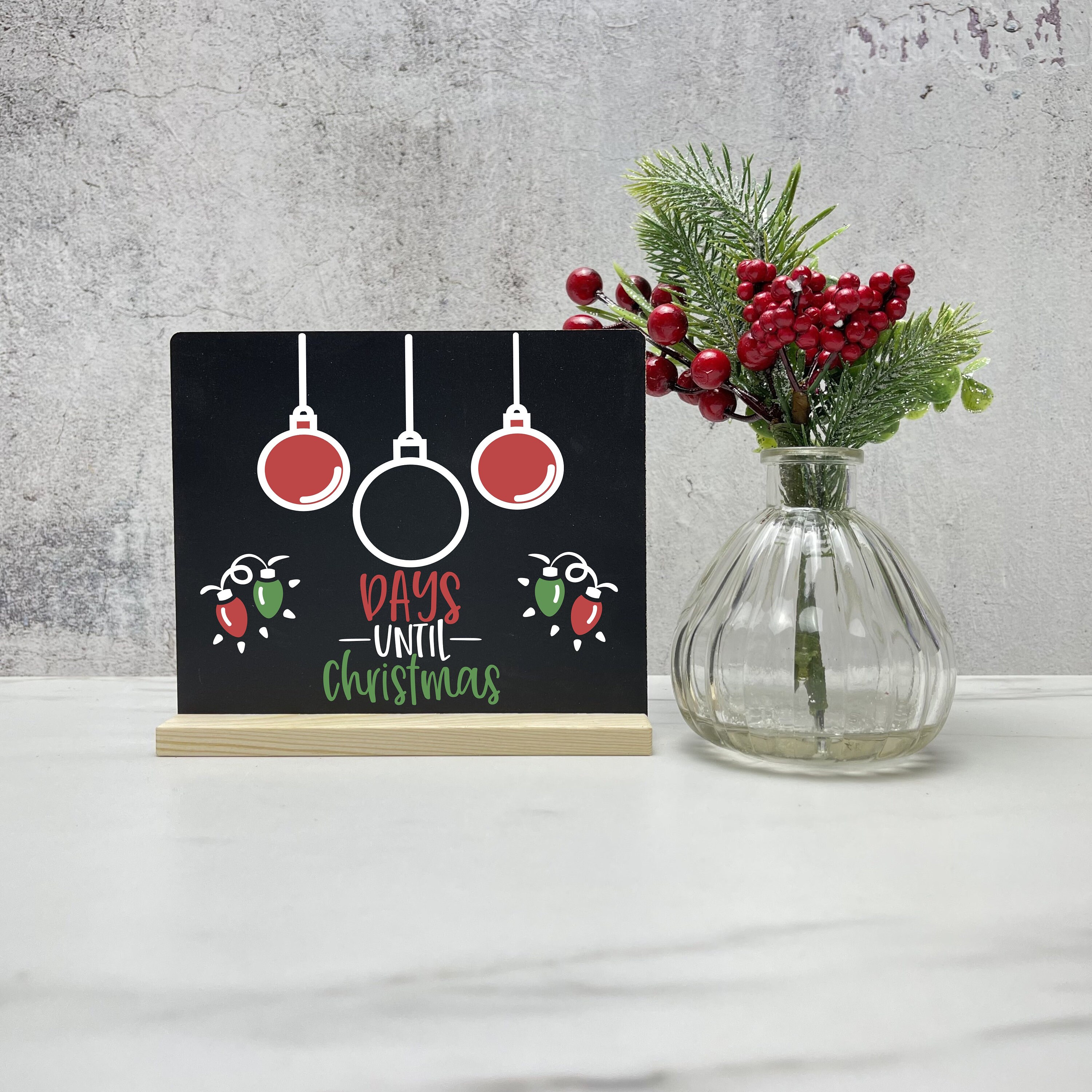 Countdown Bis Weihnachten 2022 Tage bis Weihnachten Chalkboard Countdown Countdown zu Etsy