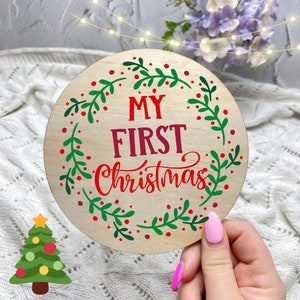 My First Christmas Sign, Baby First Christmas, Newborn Christmas, Seasonal Decor, Christmas Decor, decorations, festive decorations, Santa
