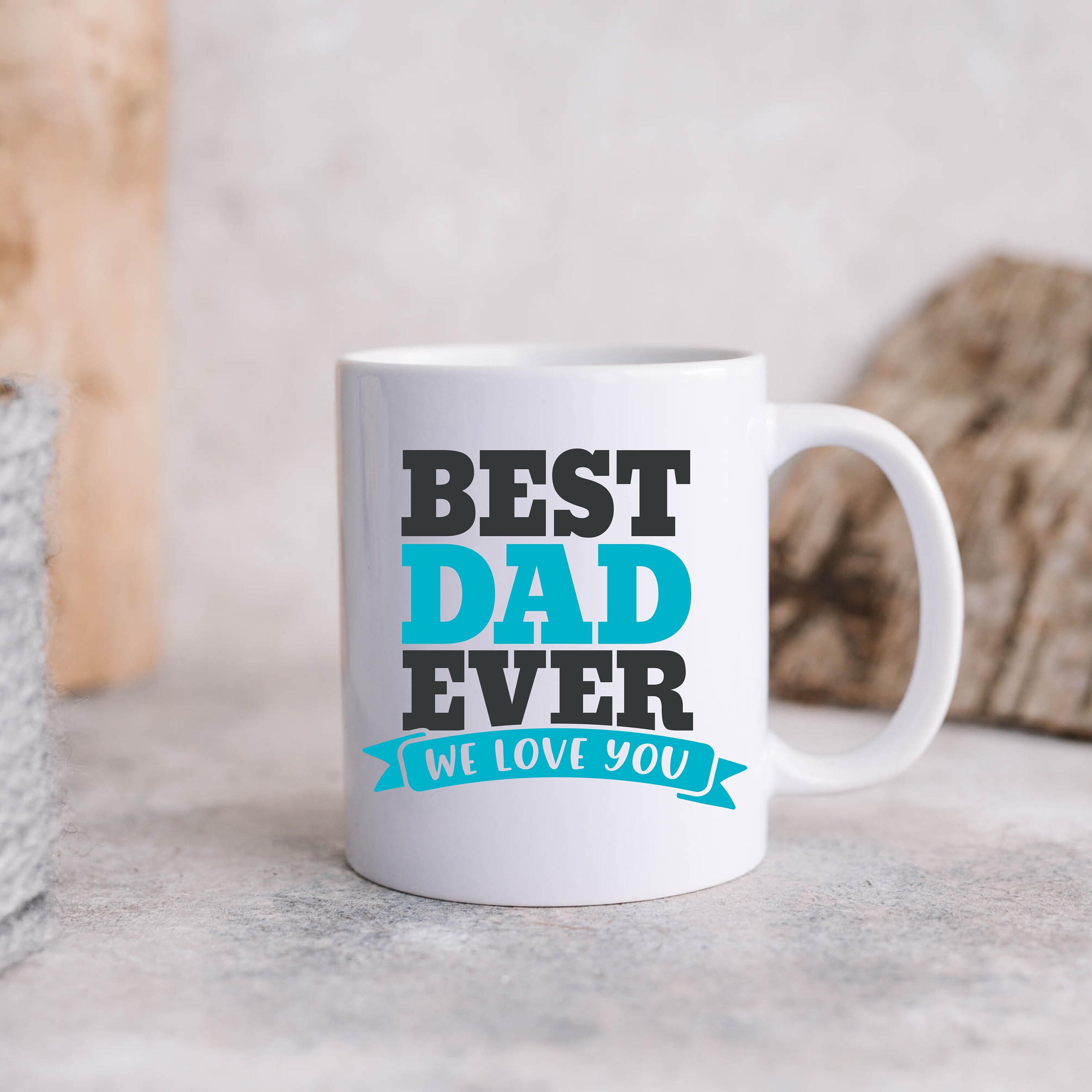 Best dad ever coffee cup Custom Made 11oz Mug fathers day Etsy