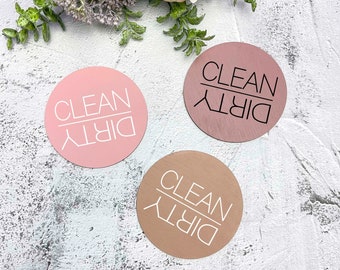 Clean Dirty Dishwasher Magnet, kitchen organisation, Reversible Kitchen magnet, kitchen dishwasher label, dishwasher labels