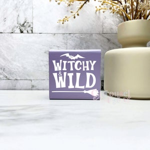 Witchy wild halloween Wood Sign, halloween decor, halloween sign, spooky decor, creepy signs, spooky sign, halloween decorations