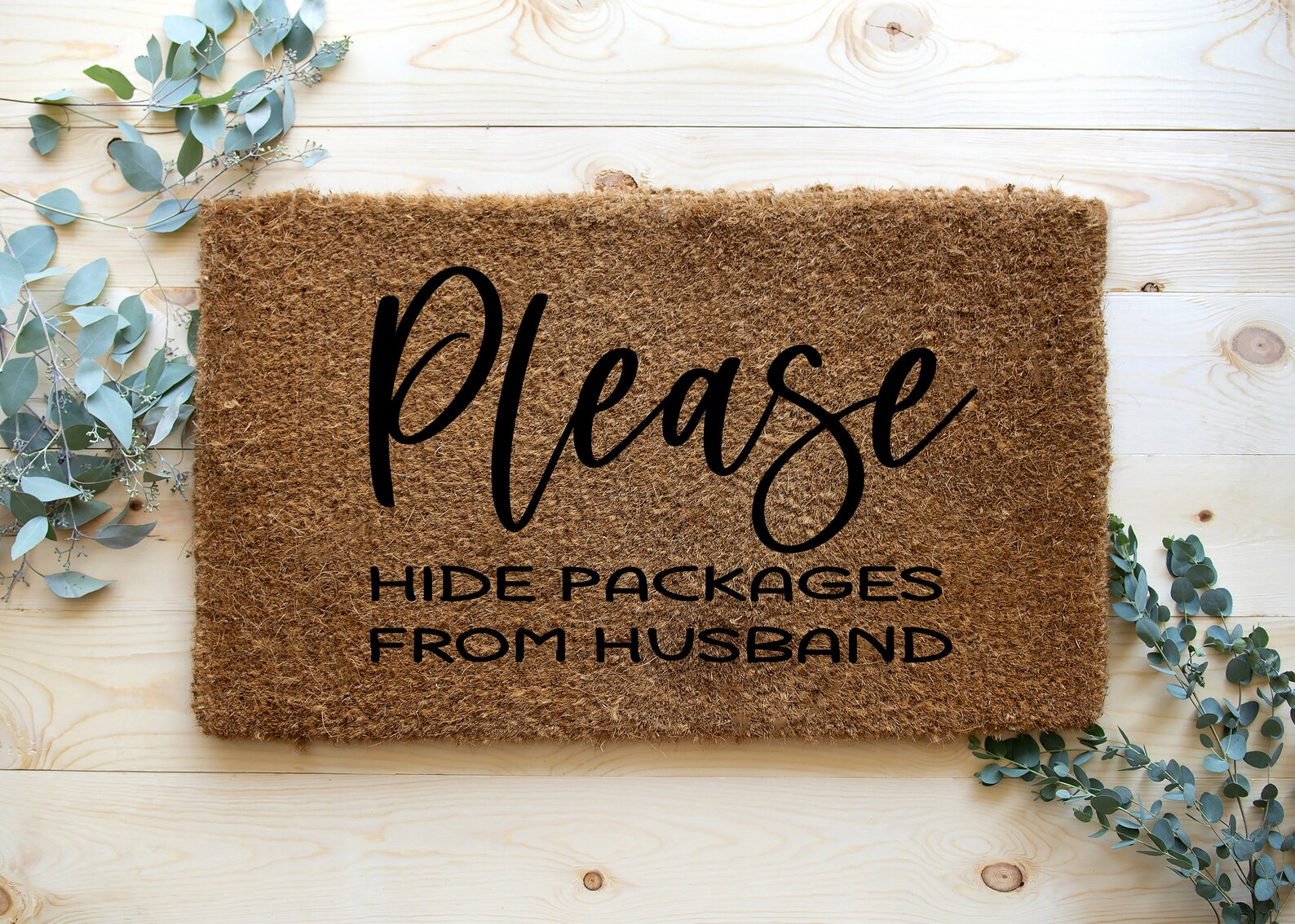 Please hide packages from Husband Doormat Personalised Etsy